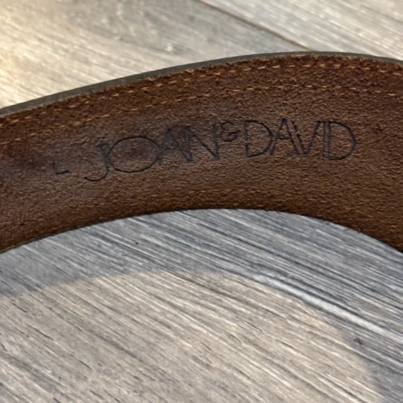 Vintage Joan & David Dark Brown Leather Belt Size L main image 5